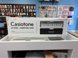 Casio CT-S190 61 Keys Portable Keyboard with Carry Case - Black