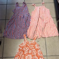 Girl Clothes Size 7/8 Sleeveless Summer Dresses