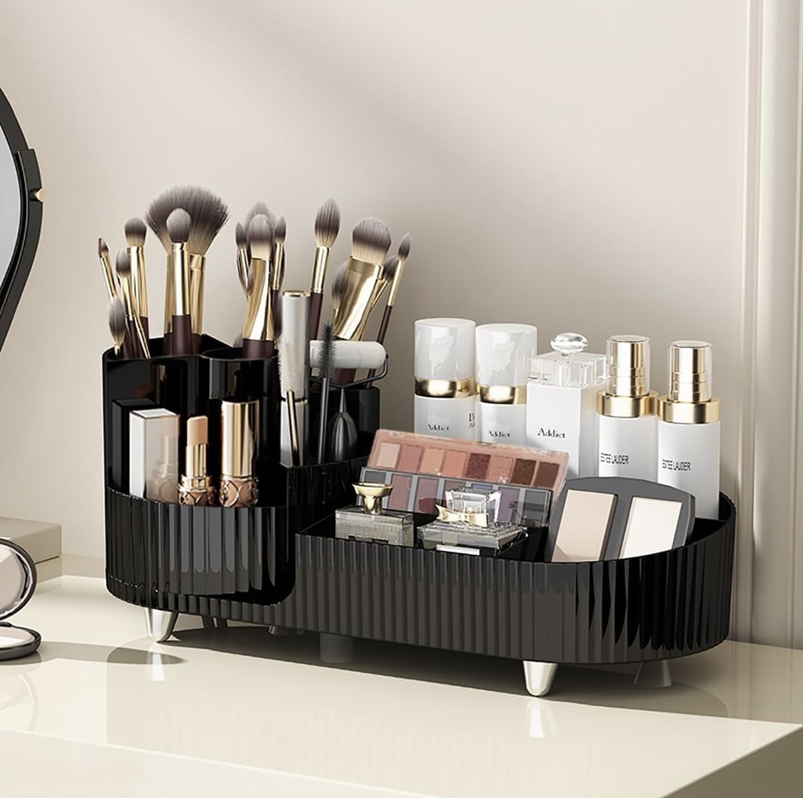 Black Makeup Organizer