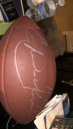 Autographed signed Duke NFL football Eric Dickerson hof99