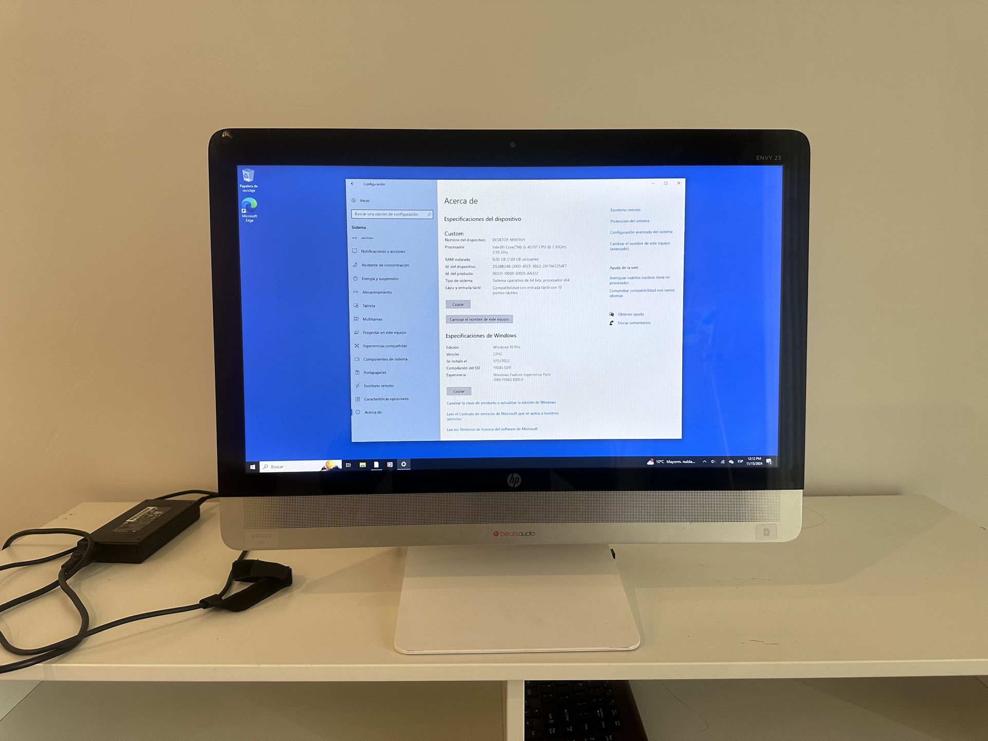 HP - ENVY 23" Touchscreen All-in-One PC - 8GB Memory - 1TB HDD - Silver