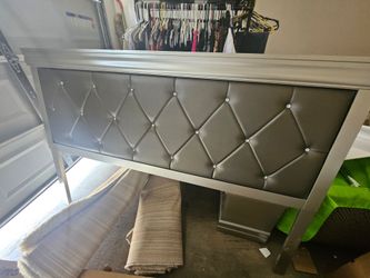 Headboard and nightstand