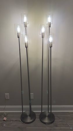 Ivana 74 inch Torchiere Floor Lamps (2)