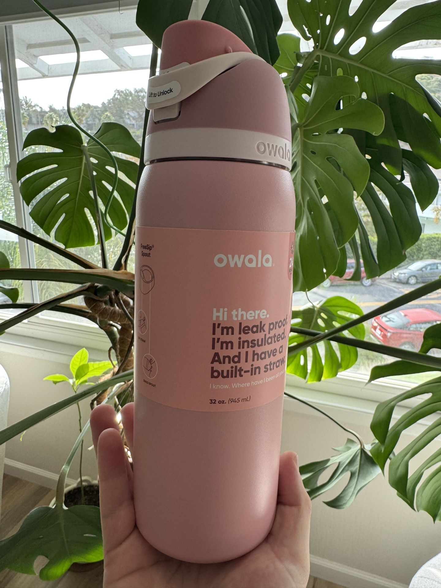 Owala Rosy Dreams 32oz water bottle *Limited Color*