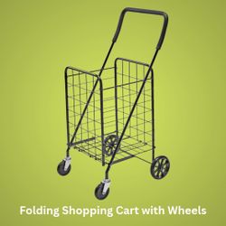 Utility Shopping Cart with Wheels: A Versatile Shopping and Laundry Cart