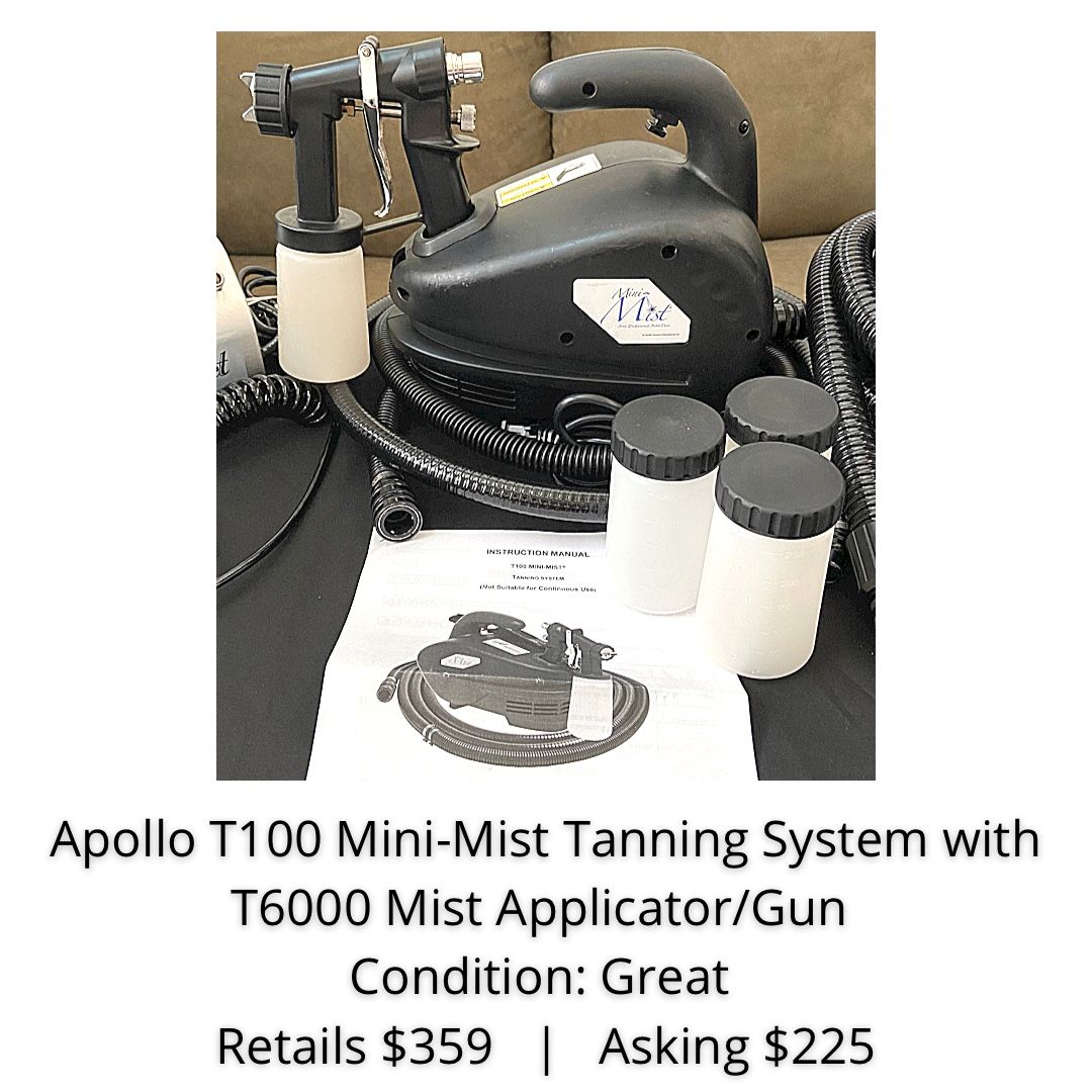 Apollo T100 Mini-Mist Spray Tan System With T6000 Mist Applicator