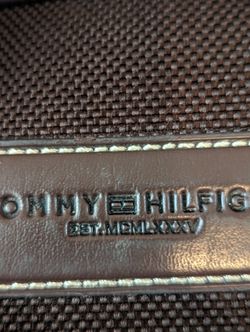 Tommy Hilfiger Brown Canvas & Leather 28" Softside Expandable XL- Suitcase Thumbnail