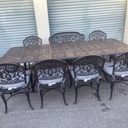 Patio,Outdoor Furniture,Grand Tuscany,Extended Table.Dining Set.
