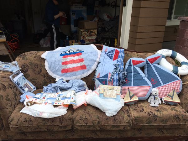 Baby Boy Pottery Barn Look Crib Set And Bedroom In A Box Decor