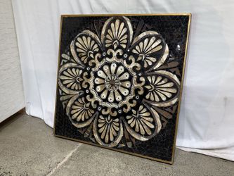Mirrored Mandala Mosaic Wall Art