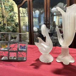 Vase Bird And Candle Holder