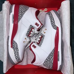 Jordan 3 Cardinal Red (6Y)