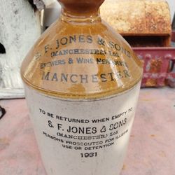 S F & Jones 1931 Wine Bottle
