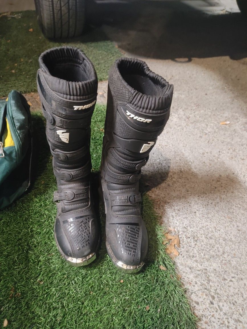 Thor Size 11 Riding Boots B/N