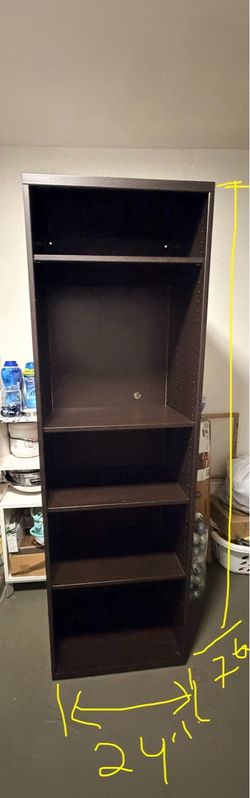 Brown shelf
