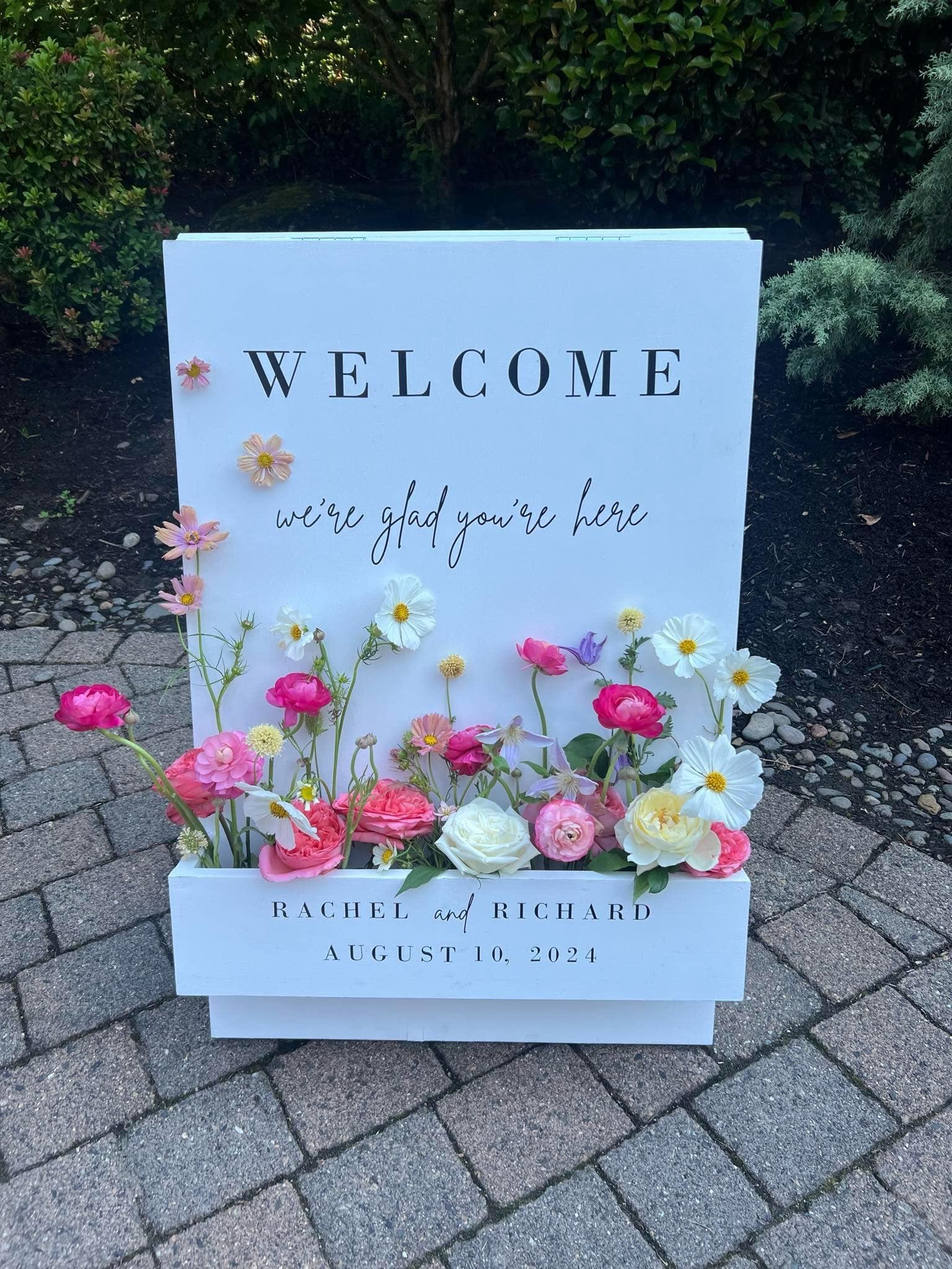 Large Wedding Welcome Sign