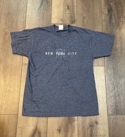 WALI USA NYC Navy Blue Heather Graphic Tee (Size: Small (S))
