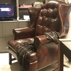 Wingback Chair (Top Grain Leather)