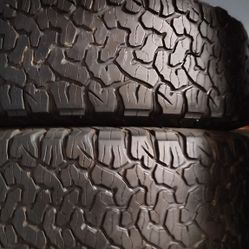 Par de llantas todo terreno bfgoodrich all Terrain ko2 LT 275/55/r/20 80% de vida