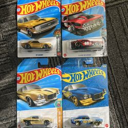 Hot Wheels Chevrolet Camaro Bundle – Brand New | 4 Cars