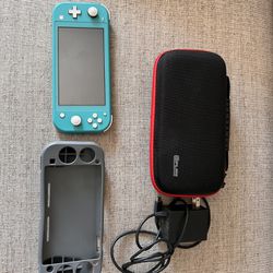 Nintendo Switch Lite With Case And Cover