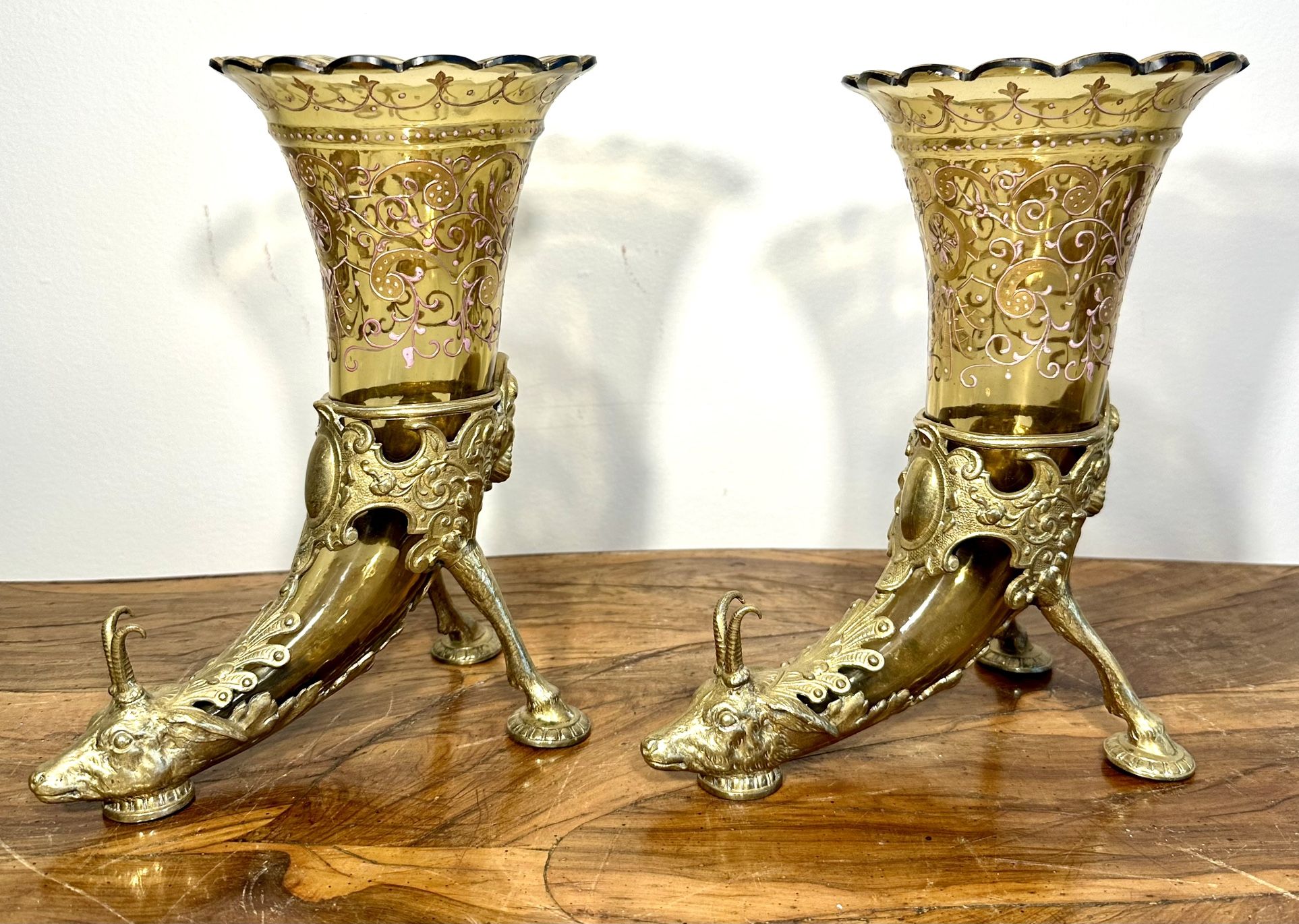 Pair Of Rython Vases