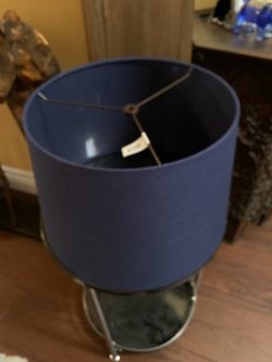 Navy Blue Drum Lamp Shade
