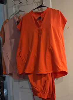 Womens Plus Size Medical Scrubs Sets "Fig & Fabletics" 3&2 XL various colors