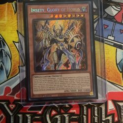 ***MISPRINT*** Yugioh Imsety, Glory Of The Horus Secret Rare Misprint