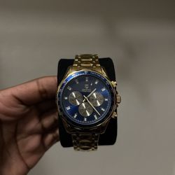 Men’s Montrés Prestige Gold Chronograph Watch