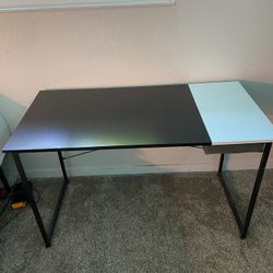 Black And White IKEA Desk