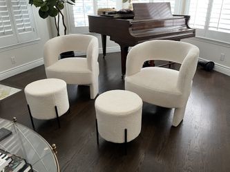 Boule Chairs + Footstools