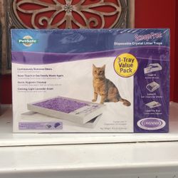 BRAND NEW/NEVER POENED ScoopFree Disposable Crystal Litter Trays 
