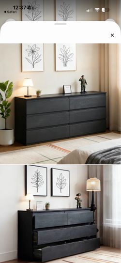Black dresser