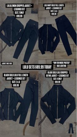 LULULEMON DEFINE JACKET & LEGGINGS SET