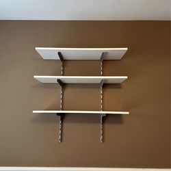 3 tier wall shelving unit