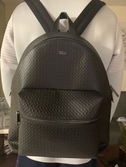 Monogram -print leather backpack HB
