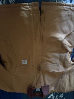 Carhartt Duck Jacket - Size XL - Carhartt Brown with Corduroy Collar