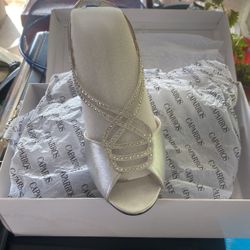 Silver Metallic Heels