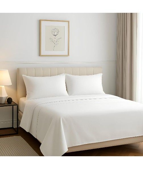 Carressa Linen 100% Egyptian Cotton Queen Sheet Set