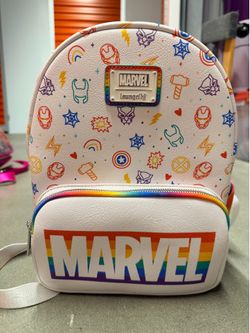 Marvel x Loungefly Rainbow Icons Mini Backpack