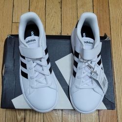 New Adidas Grand Court 2.0 EL White/Black Size 3