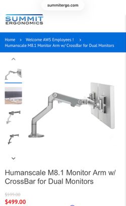 HumanScale Dual Monitor mount