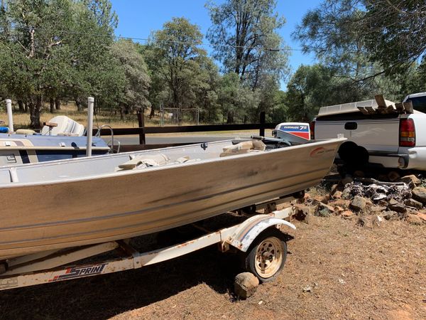 14â€™ Design Concepts Aluminum Boat for sale. Trailer and 