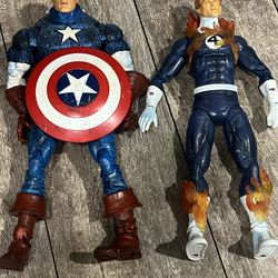 Marvel Legends 12” Captain America And Human Torch 
