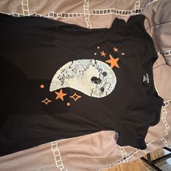 Halloween Sequince Shirt Size 10-12 Years Girl