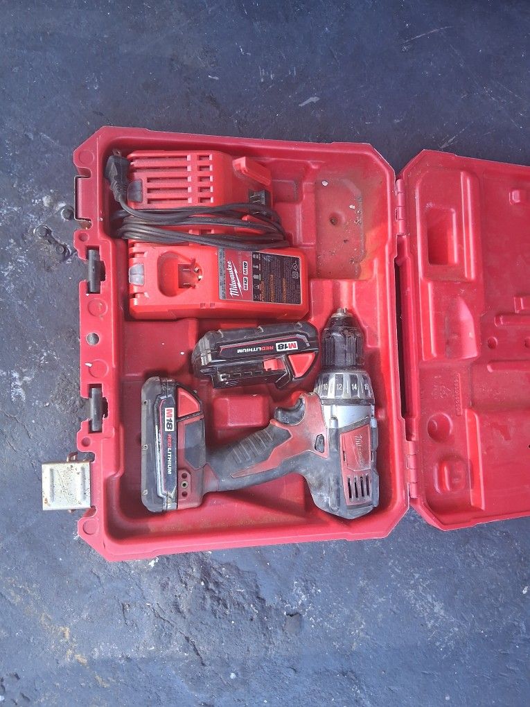Milwaukee Drill Battery And Hard Case
