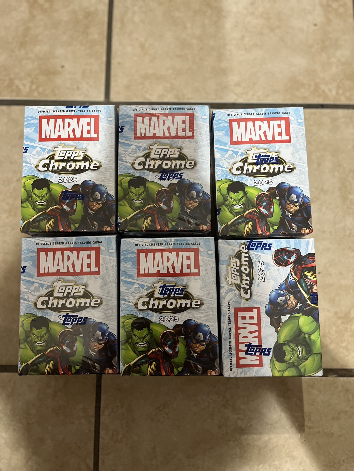 2025 TOPPS CHROME MARVEL VALUE BLASTER BOX