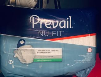 Prevail Nu Fit Adult Briefs Heavy Absorbtion( Medium 32"-44") Packs-16Count