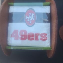 Brand New San Francisco 49ers Napkins & Holder